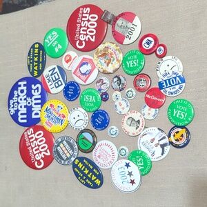 Presidential, election buttons, South Dakota election, Republican, Democrat 42pc